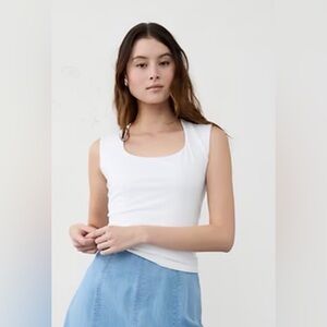 Banana Republic White Tank Top